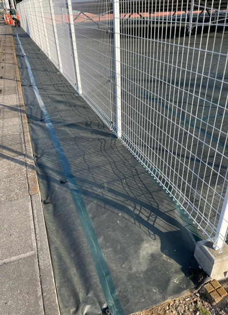 埼玉県100kWで防草シート（マイティーシート）が採用されました